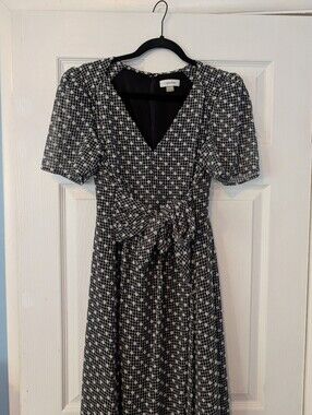 Gray Chiffon Tie-Front Maxi Dress - Calvin Klein Gingham Dress